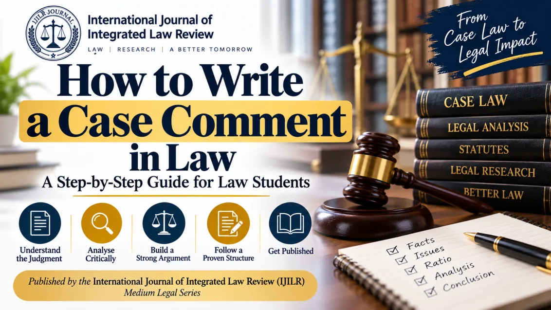 How to Write a Case Comment in Law: a step-by-step guide for law students, from the International Journal of Integrated Law Review